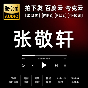 张敬轩黑胶mp3全集无损音乐车载华语经典 华语流行flac音乐分享