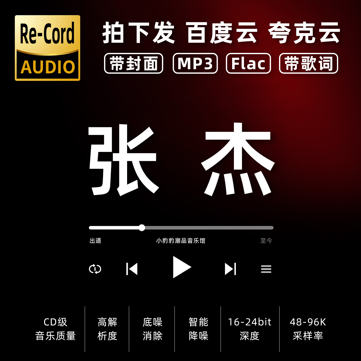 张杰黑胶mp3全集无损音乐车载华语经典华语流行flac音乐分享