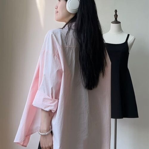 皮卡Pika夏季衬衫女春季2024新款叠穿内搭法Q式设计感小众衬衣百