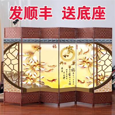 新中式简易屏风隔断式折叠可移动卧室隔板客厅2025新款办公室家用