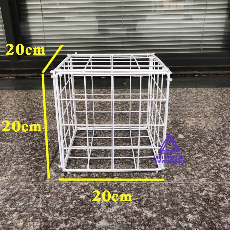 铁艺网格网立方体装修立柱装饰展示台婚礼节日铁架白布置 T台引路