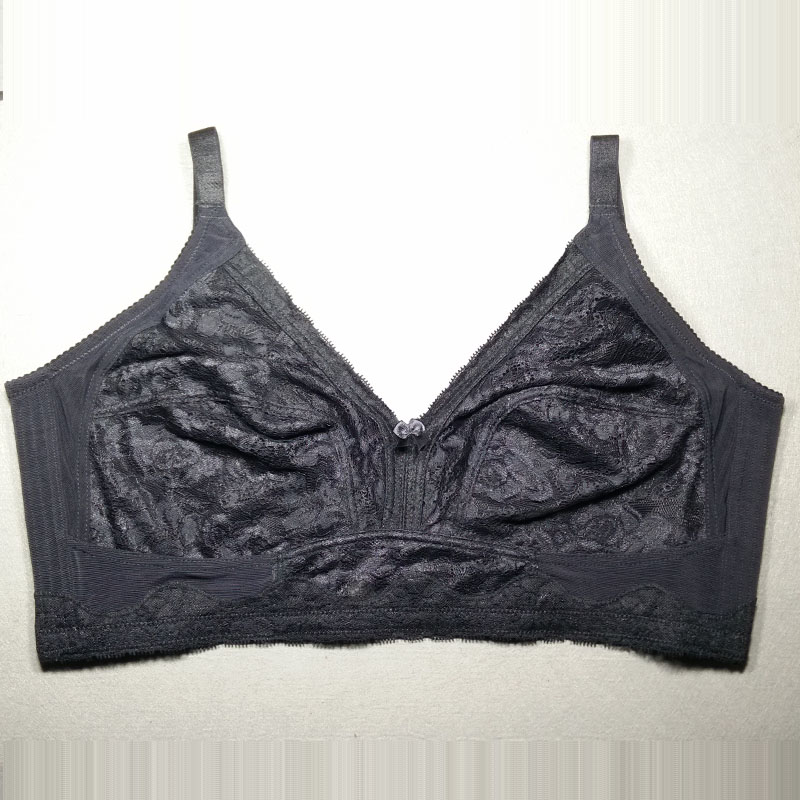 女内衣大胸显小超薄杯无海绵文胸超大码44F42G40E38D无钢圈全罩杯