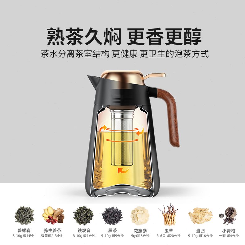 茶壶1大容量白茶L壶.陶瓷内胆6家用保温壶普洱繁简焖热水瓶闷泡