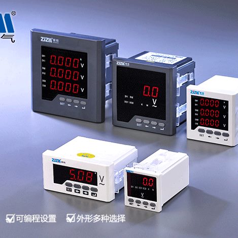 *单9 交流电1M相压-数显明2章开孔Z面板M表*J648919Z45Z2V5