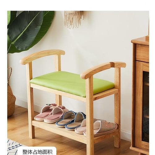 助力起身卧室家用老穿鞋凳老人扶手养化院家具凳子老实木适换鞋凳