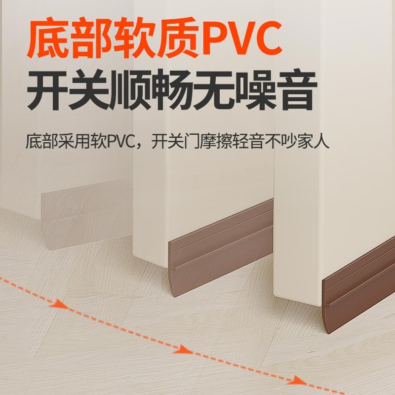 门底密封条隔音超静音门缝防风防虫大门底部隔音门贴挡风神器