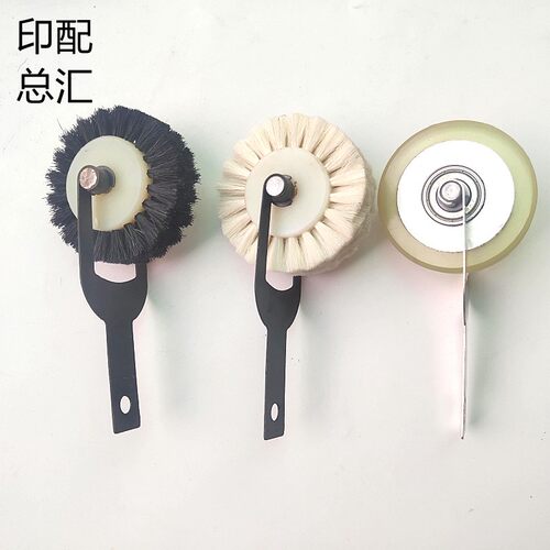 全自动模切d机轮裱纸机覆膜机烫金机毛刷轮走纸轮毛滚轮压纸轮毛