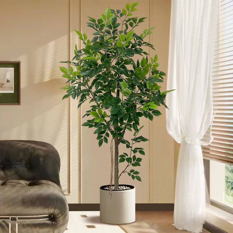 仿真绿植幸福树室内装饰落地盆栽大型仿生绿植客厅假花仿真花摆设