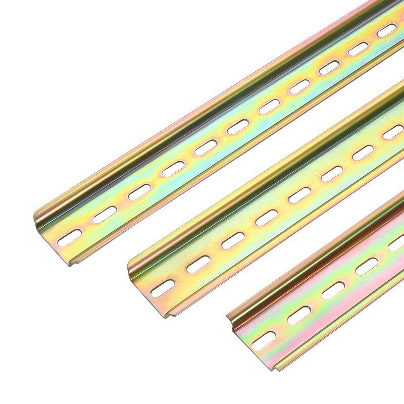 2米长c45铁导轨条空开卡轨国标电气断路器导轨型材配件35mm安装