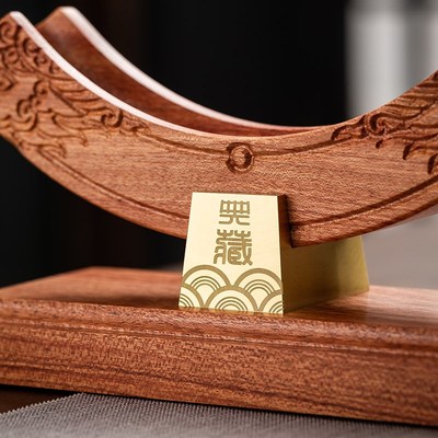 实木展示架茶饼架普洱茶饼支架摆放架茶托架白茶托架茶架茶具配件