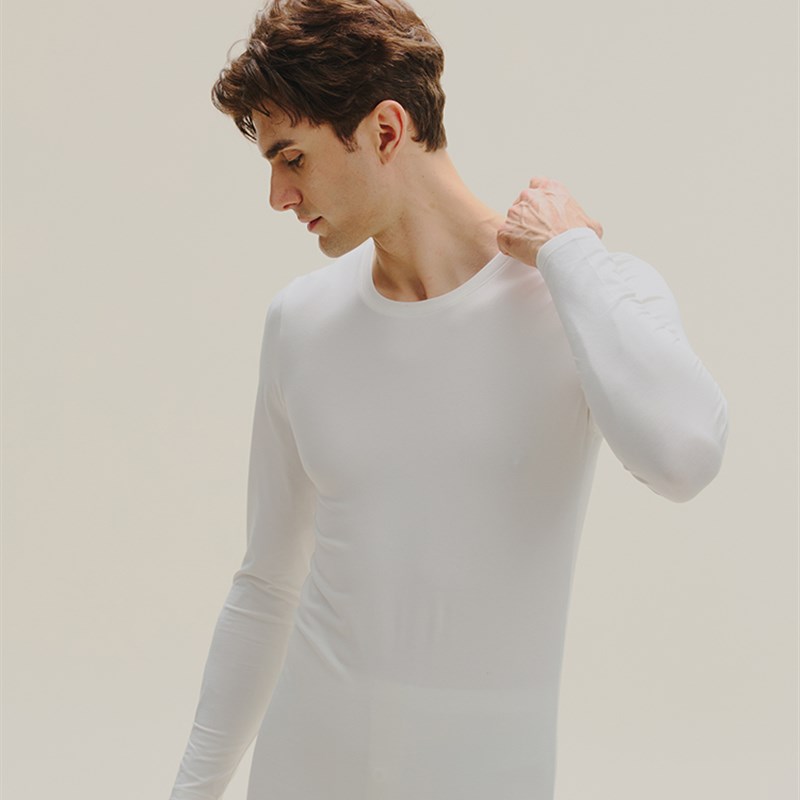 男士秋衣秋裤纯棉薄款棉毛衫青少年保暖内衣套装男款衬衣衬裤冬