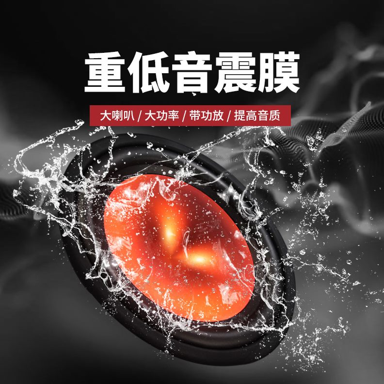 喇叭炮10 超重低音超薄12V胜有源汽车低音炮寸大功率功放车载音响
