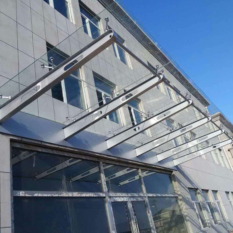 H牛腿加工钢结构钢梁钢挑梁支架碳定制墙幕 满焊配件玻璃 型雨棚