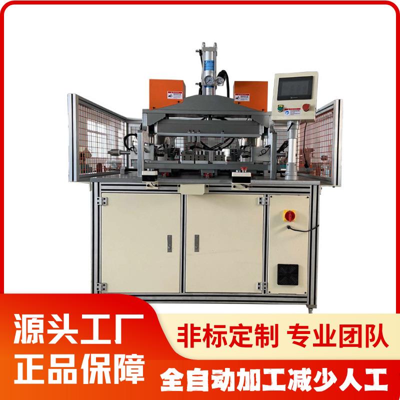 铝管组装机空调集流管堵盖隔片槽安装PLC伺服控制管端成型