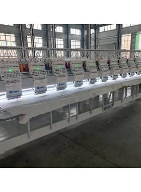 12头9/12针绣花机平绣帽子成衣刺绣机Disen embroidery machine