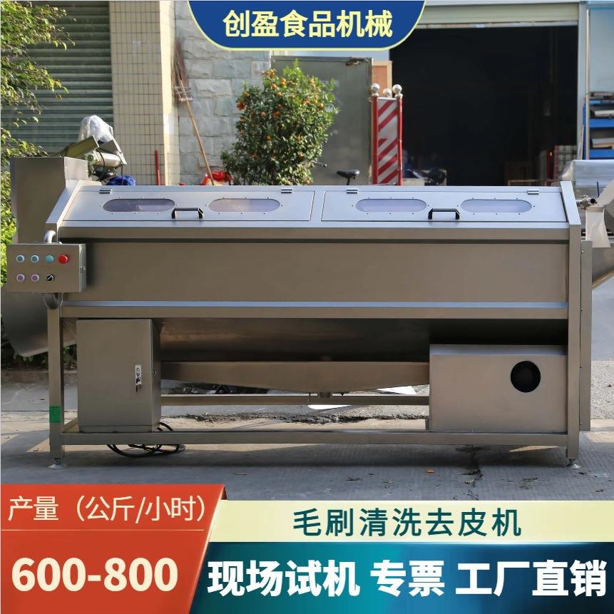 毛刷清洗去皮机商用多功能毛辊机土豆芋头红薯莲藕葛根毛刷磨皮机