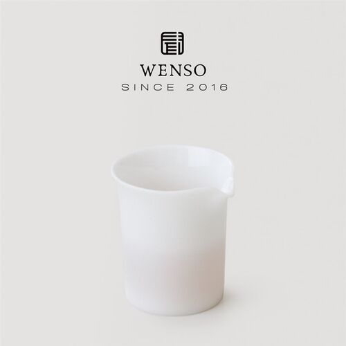 闻说冰玉白瓷公杯 羊脂玉釉陶瓷家用分茶器匀杯Y功夫茶具配件