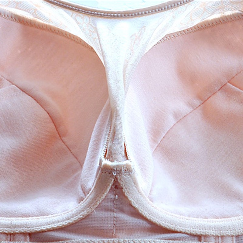 上托聚拢薄款全罩杯抹胸式胸罩无钢圈调整型文胸大胸显小女士内衣