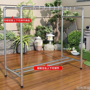 挂猪肉架子菜市场晒熏肉腊肉肠风干巴牛肉香肠鸡鸭鹅胚挂肉架定制