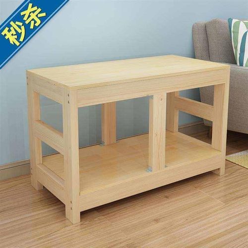 实木鱼缸底座缸77架松木多层组缸架子鱼缸桌子底座底柜定做鱼缸架