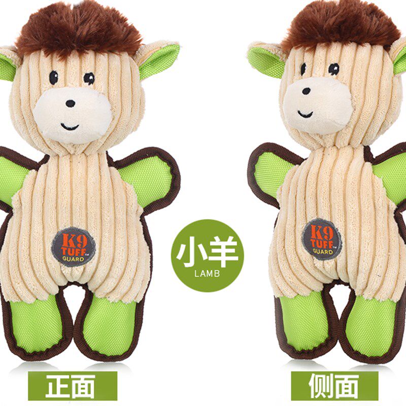 宠物玩具毛绒硬邦邦发声狗狗玩具耐咬中小型犬解闷自己玩磨牙玩偶