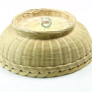 民间特色手工竹编艺术品家居实用型装饰竹篓收纳筐水果盘竹制品