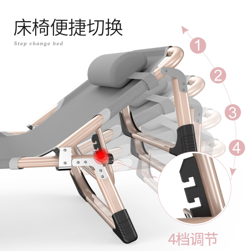 一勋办公室折叠床单人行军床家用午睡椅多功能便携简易午休躺椅