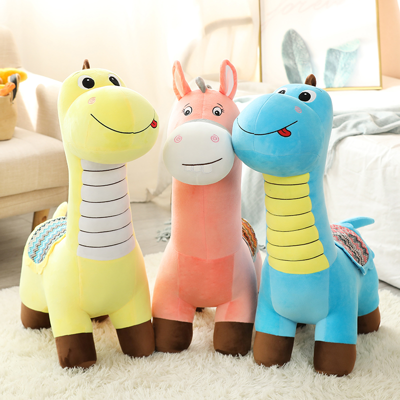 可爱动物沙发凳可以坐骑的公仔坐凳玩偶恐龙毛绒玩具木马儿童礼物