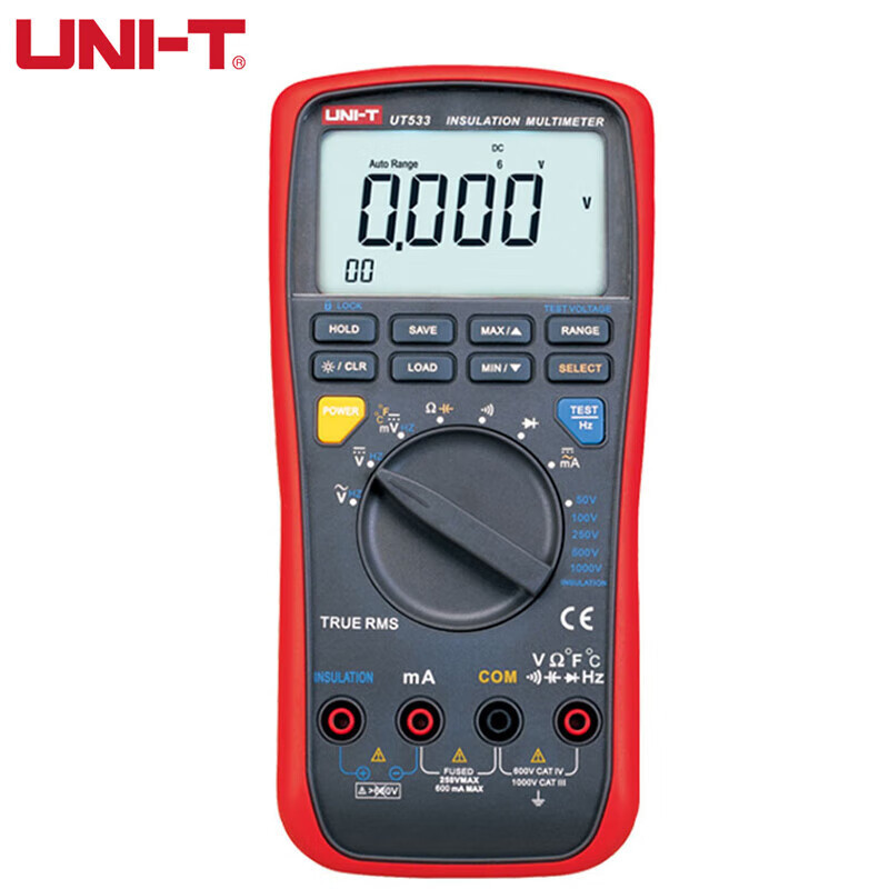 UNI-T优利德UT533 手持绝缘万用表兆欧表绝缘电阻测试仪电子摇表