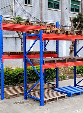 仓库重型货架装饰板材架多层储物架大型仓库高P位托盘承重货架定