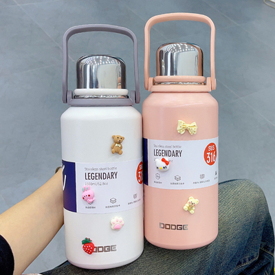 316不锈钢保温杯男女超大容量水杯子办公室学生宿舍保温水壶便携