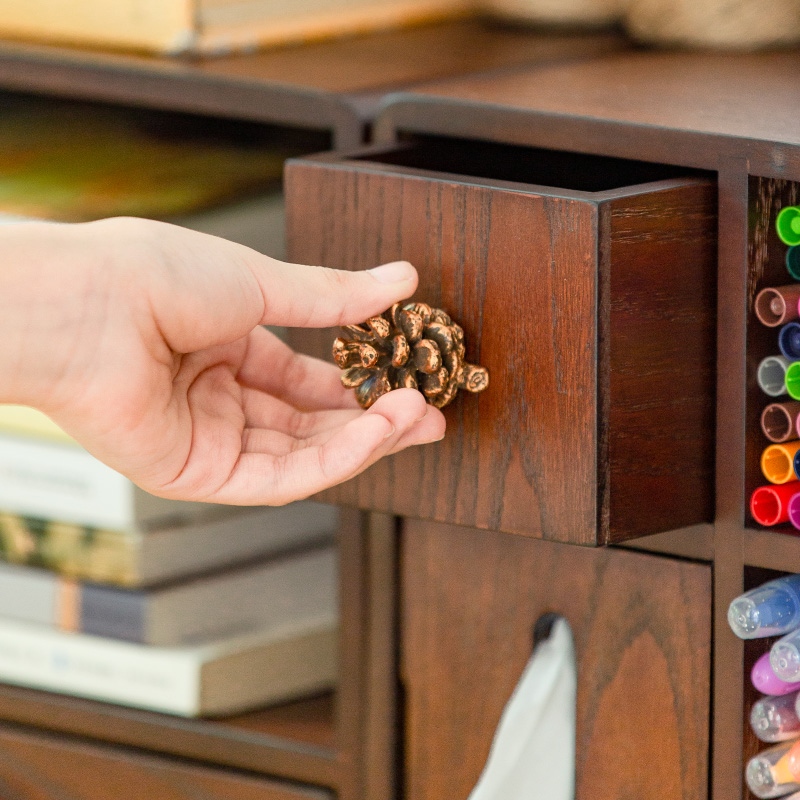 桌面收纳架文件文具收纳盒书桌置物架简易抽屉式收纳柜小书柜书架