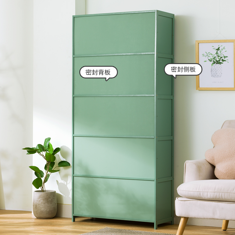 收纳柜带门置物架家用客厅玩具杂物整理架卧室多层储物柜书柜斗柜