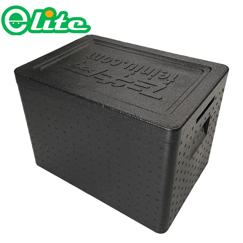 加厚18L升保温箱黑泡沫箱EPP冷链箱摆摊冰激凌手工冰淇淋海鲜