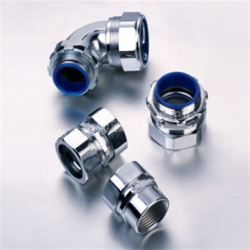 金属100软管包塑接头f螺纹接头软管端式接头T金属内接头内丝。