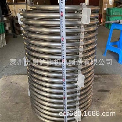 定制大型冷区器用螺旋盘管弹簧管流体绕弯管散热器用不锈钢盘管