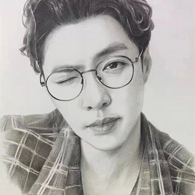 彩铅素描手绘画像定制代画人物绘画肖像画真人照片转手绘画画定制