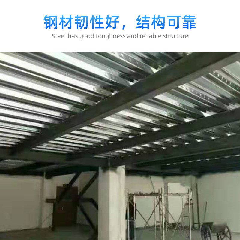 新品钢结构阁楼别墅室内复式二层搭D建工字钢平台钢架结构楼梯定