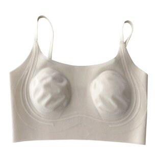 超薄软支撑兔耳杯美背文胸女大胸显小一片式 无痕内衣显瘦透气2509
