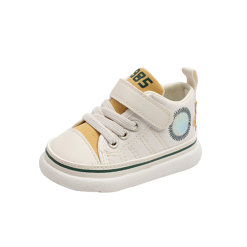 男宝宝学步鞋软底婴儿鞋子春秋帆布鞋小男童板鞋0-1一3岁儿童鞋女