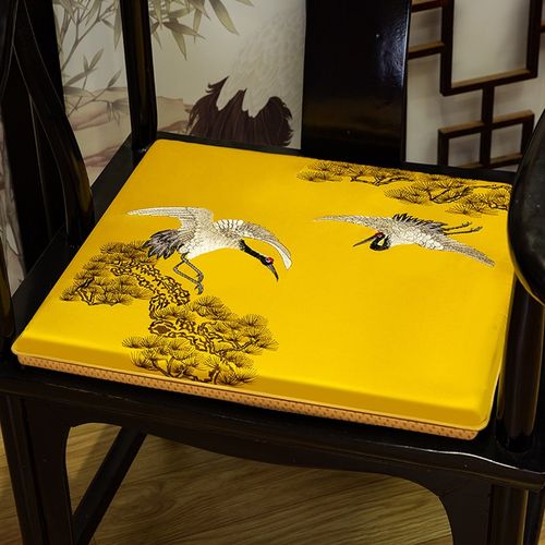 中式红木椅垫沙发坐垫餐椅垫夏薄款太师椅实木圈椅椅子防滑海绵垫