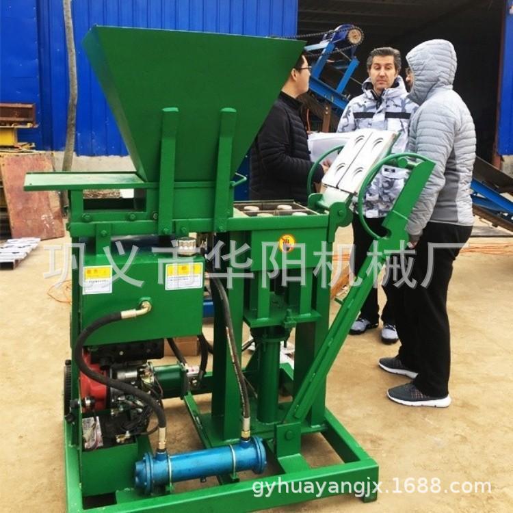 非洲空心 黏土砖机联锁黏土制砖机手动积木空心免烧土砖设备
