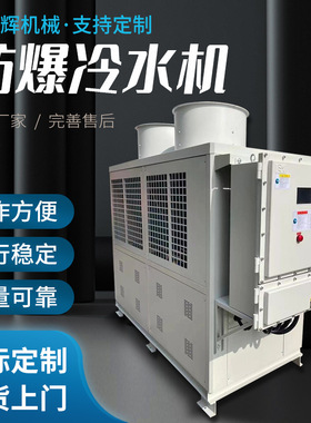 小型风冷式防爆冷水机组 IIBT4级防爆冷冻机 化工行业防爆冰水机