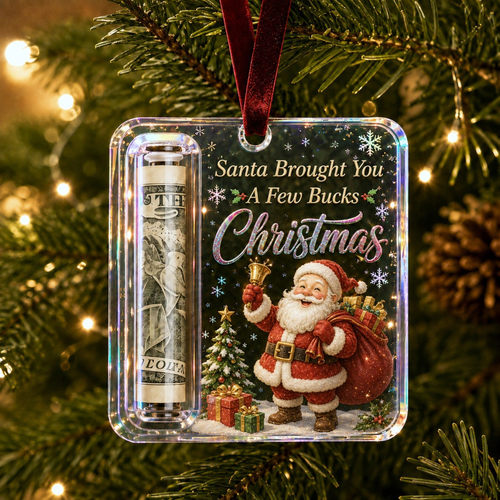 跨境Christmas Cash Gift Holder Ornament圣诞现金收纳挂件F