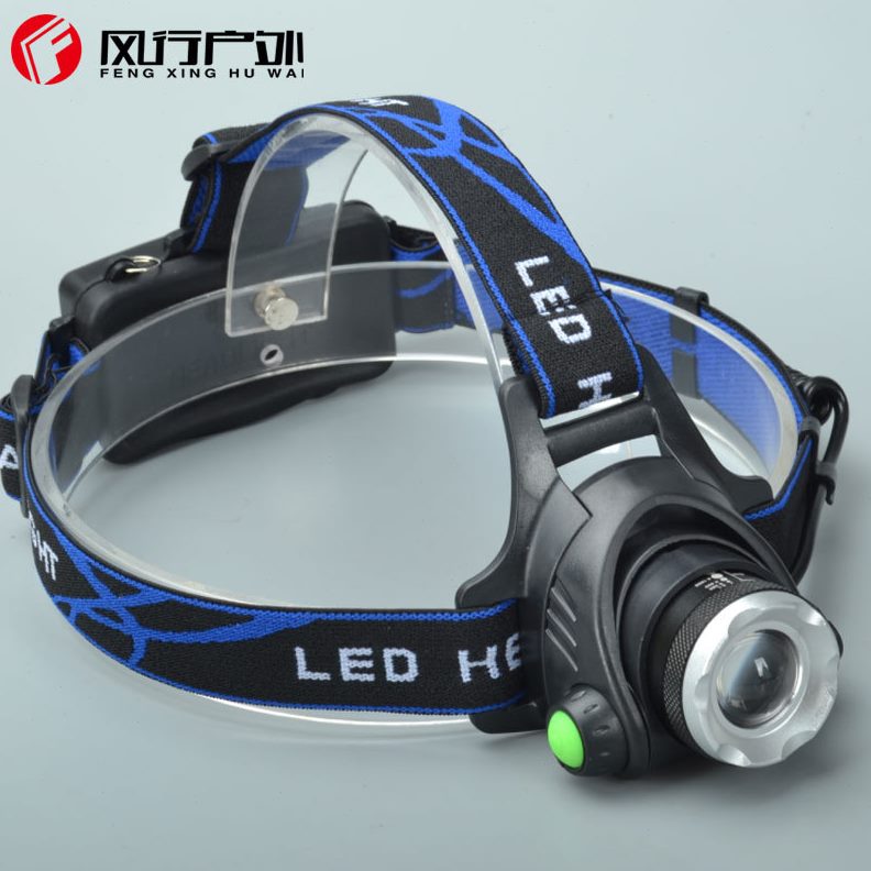 6 感应头灯   2TQ头灯充电  LLED 变焦V95强光头灯一件代发
