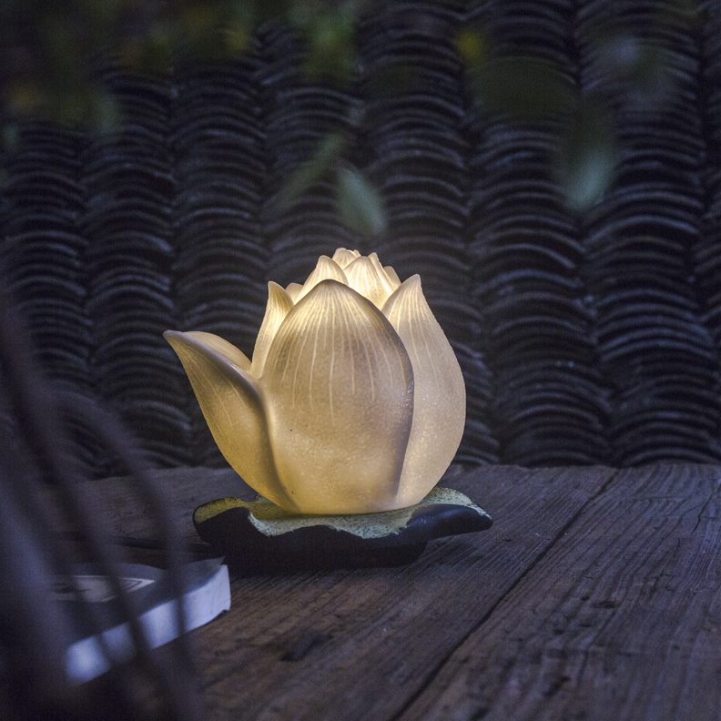 仿古布置新中式古风荷花灯禅意茶室床头台灯莲花国风古代卧室饰