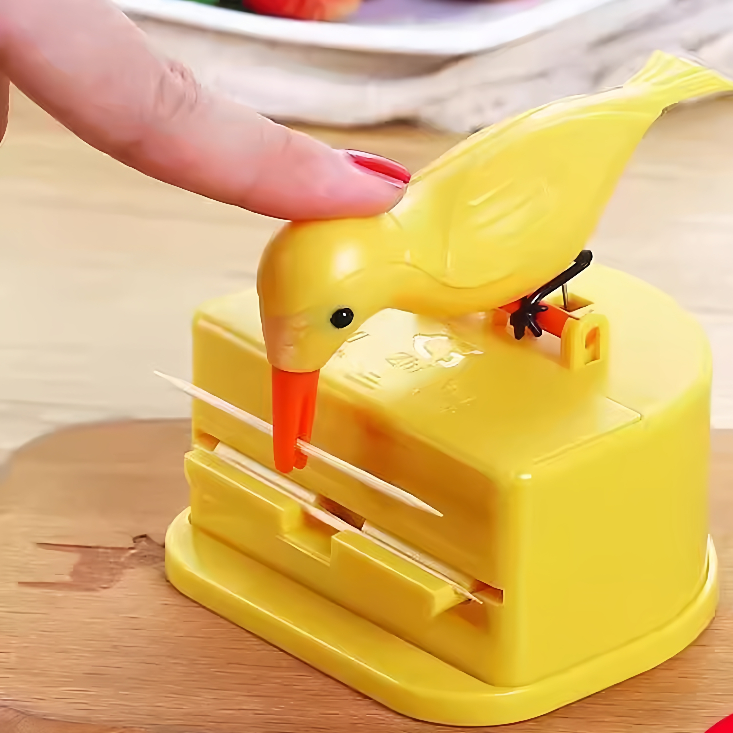 网红同款智能牙签盒自动卡通