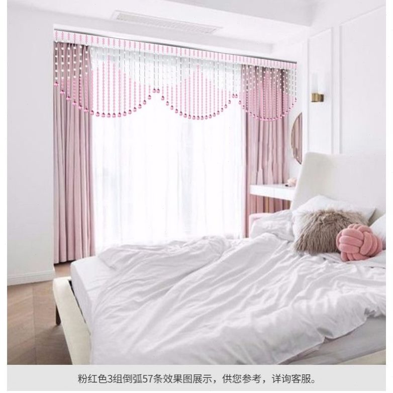 餐厅挂帘成品卧室隔断帘软客厅装饰家用水晶珠帘挂帘隔断欧式玄关