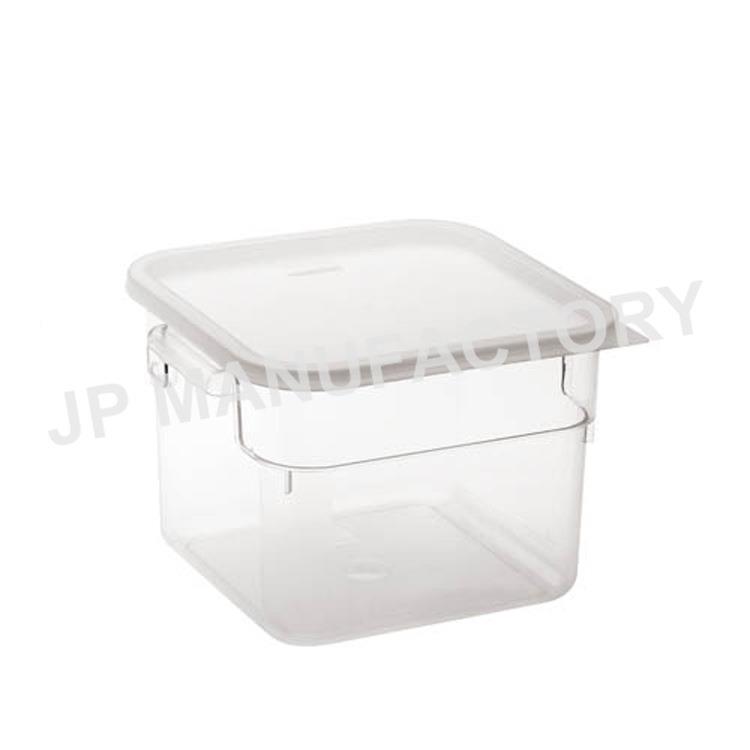 透明C四方储P物箱厨房食8637物箱方形收纳盒带盖收纳可堆叠