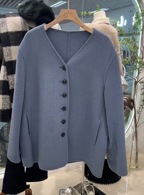 2007【cx】系扣羊毛大衣